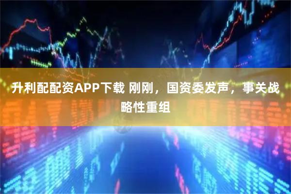 升利配配资APP下载 刚刚，国资委发声，事关战略性重组